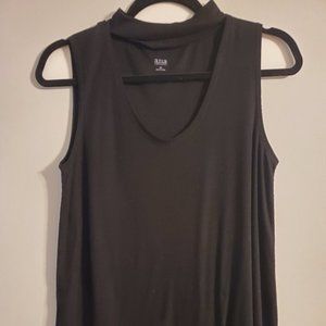 Medium (a.n.a) black choker neck tank top